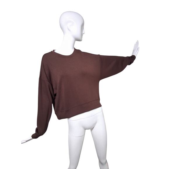 Scoop Womens size M Ultimate Scubaknit Cropped Grungecore Sweatshirt Drop Sleeve - Picture 8 of 11